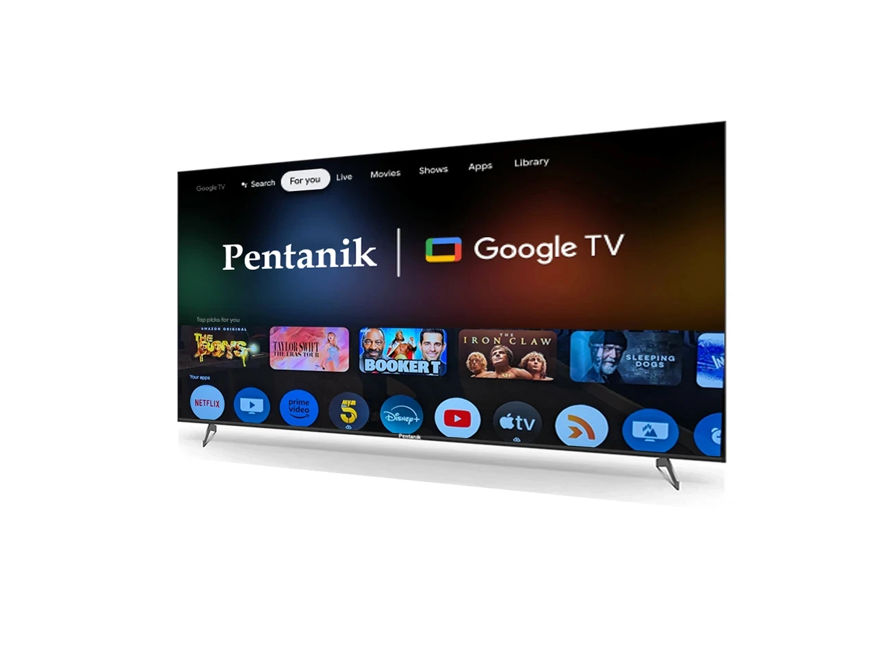 Pentanik 65 Inch 4K Frameless Voice Control Google TV view 3